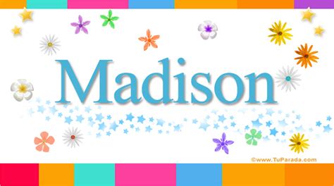 madison nombre de niña|Madison – Nombres de Mujer